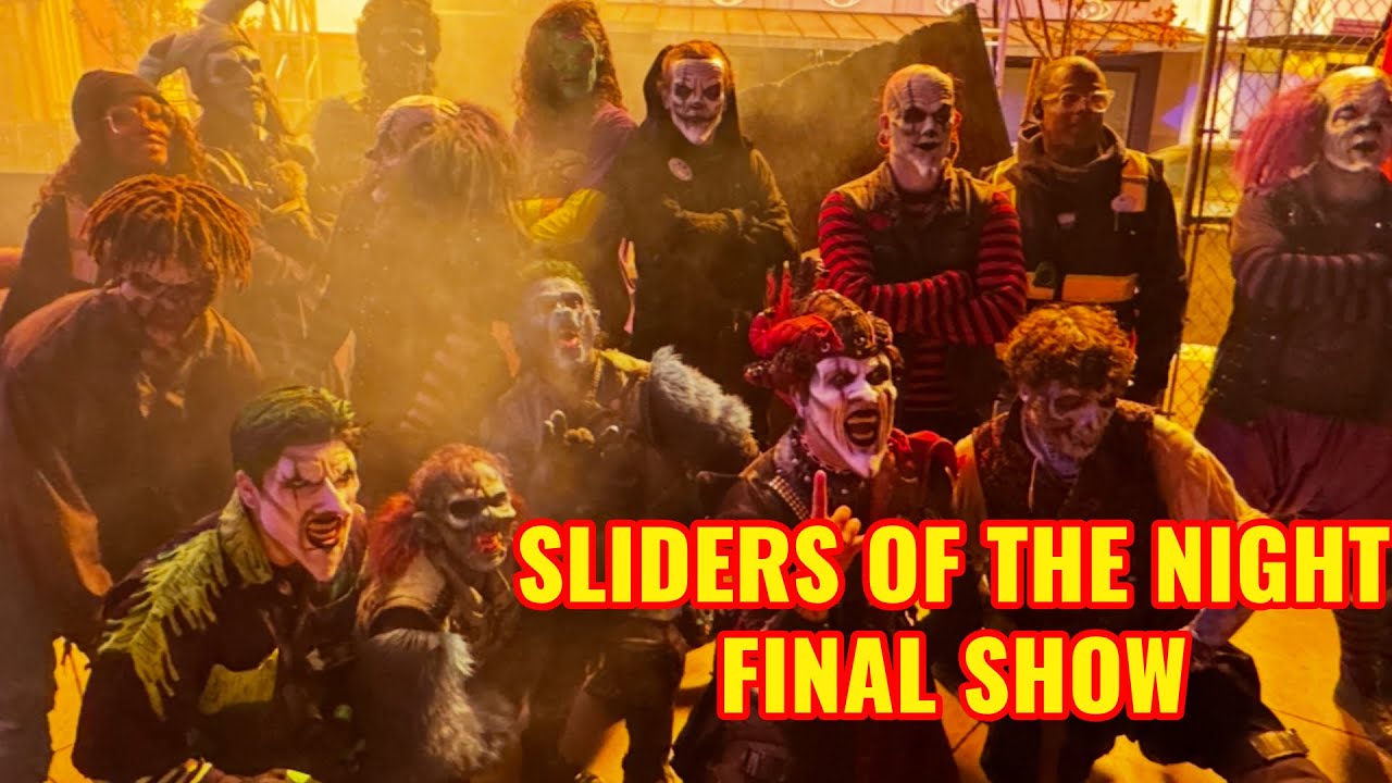 |Final Show 4K| Sliders of the Night Six Flags Magic Mountain 
