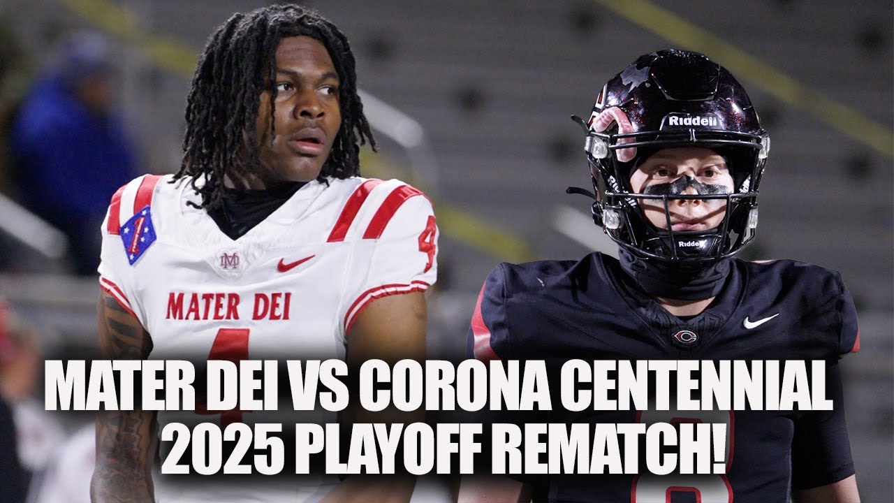 Mater Dei vs. Corona Centennial High School Football Rematch and Game Winning Drive!
