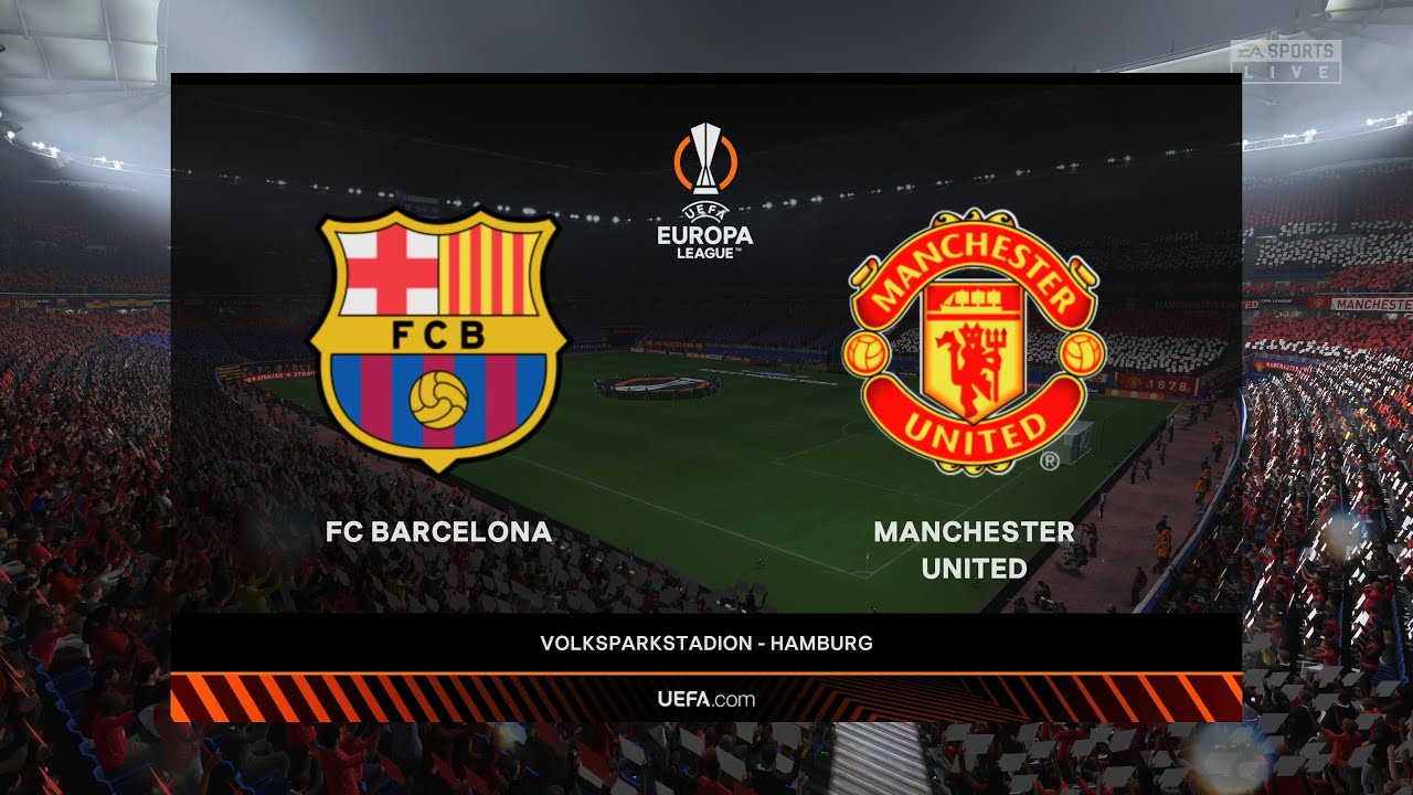 FIFA 23 - FC BARCELONA VS MANCHESTER UNITED | UEFA EUROPA LEAGUE | Full Match PS5 Gameplay | 4K