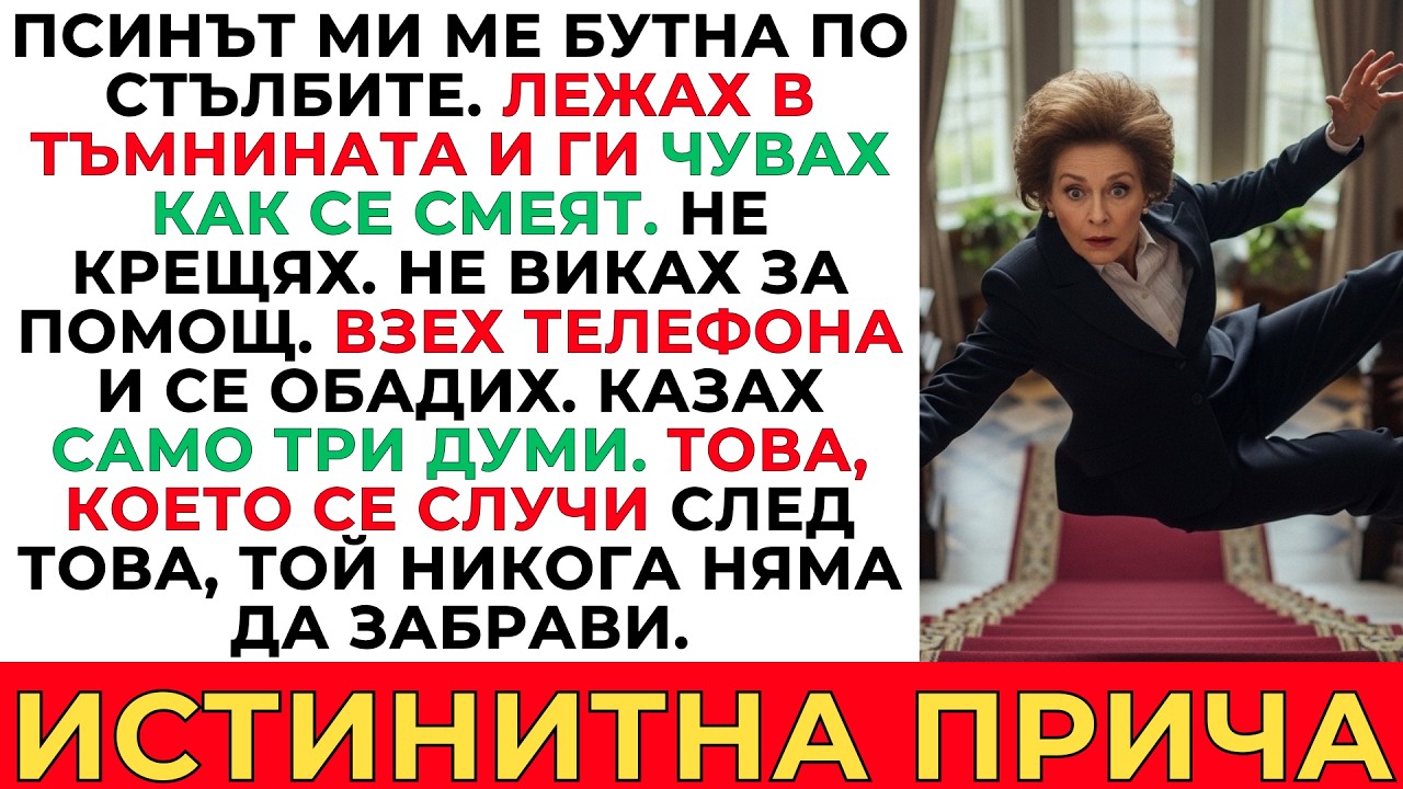 СИНЪТ МИ МЕ БУТНА ПО СТЪЛБИТЕ И МЕ ОГРАБИ - ТОГАВА НАПРАВИХ ЕДНО ОБАЖДАНЕ...