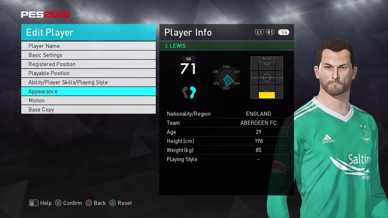 Joe Lewis - PES 2018