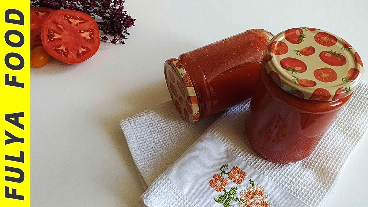 Canned tomato puree /Konserve domates püresi /طرز تهیه کنسرو پوره گوجه فرنگی و تمام نکات مربوط به آن