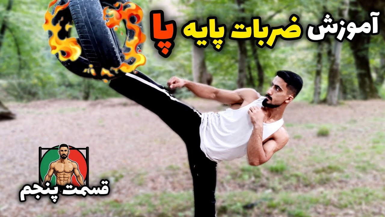 قسمت ۵ (Part 5): آموزش ضربات پایه پا | لگد به کشاله، پهلو و سر | آموزش کامل هنرهای رزمی