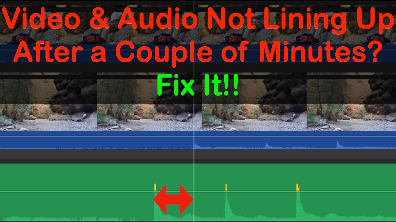 Fix audio and video getting out of sync after a few minutes - with iMovie