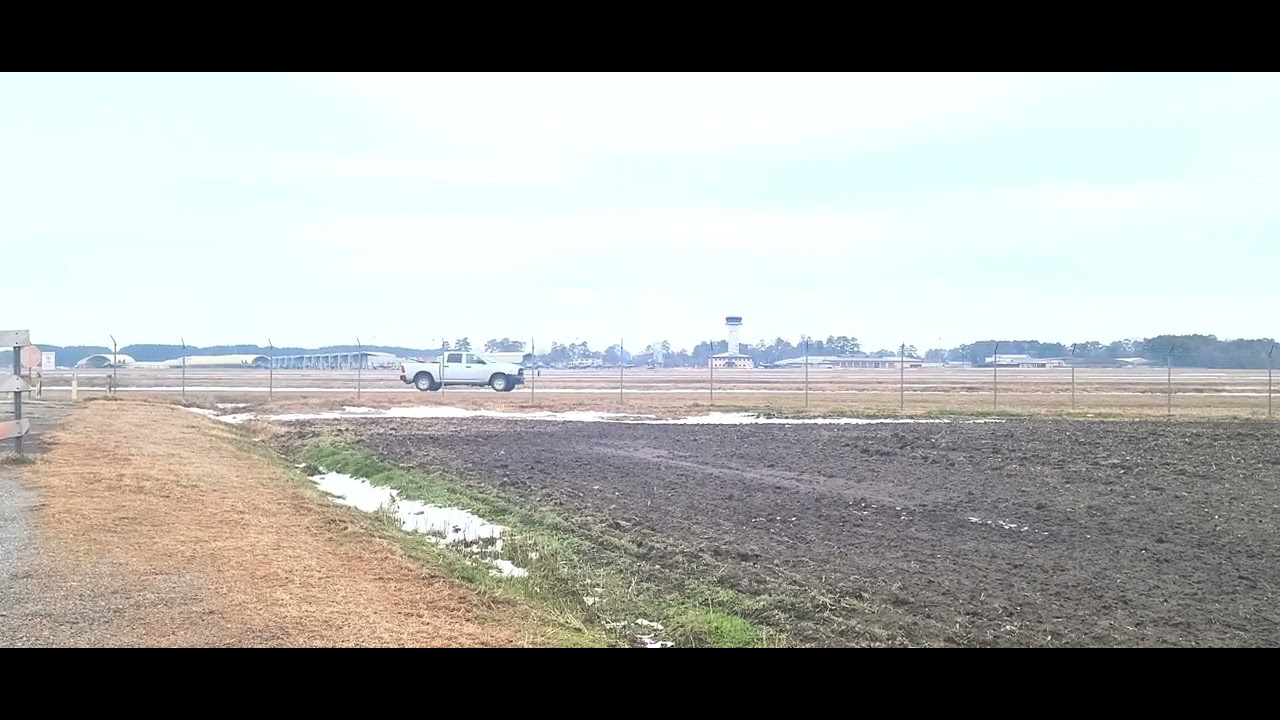 Military planes landing and taking off At sea johnson air force base