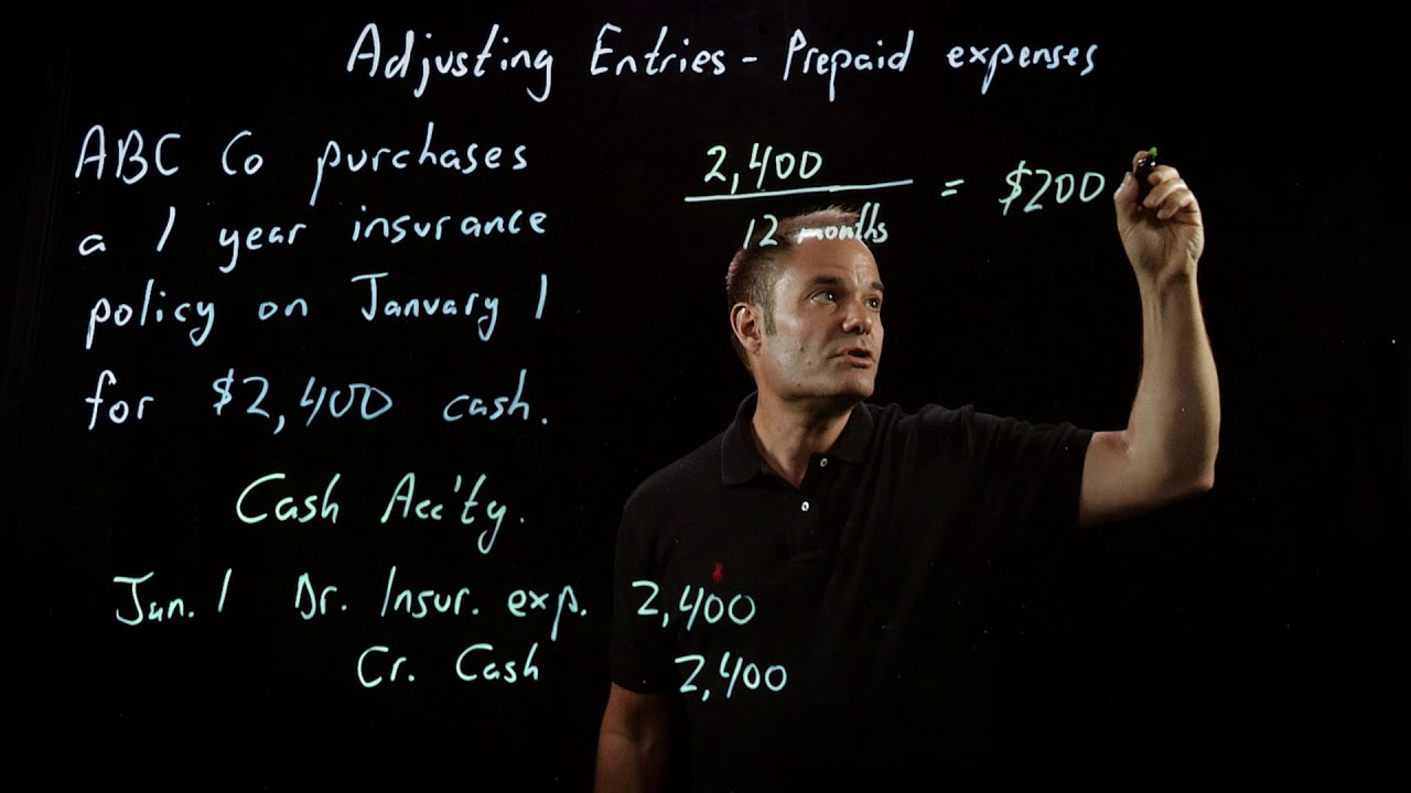 Accounting Fundamentals | Adjusting Entries - Part 1 of 4: Prepaid Expenses