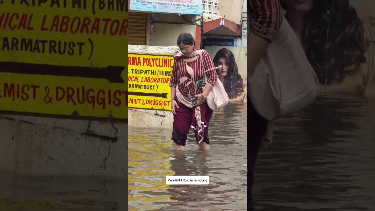 Vasai 60ft Road Waterlogging