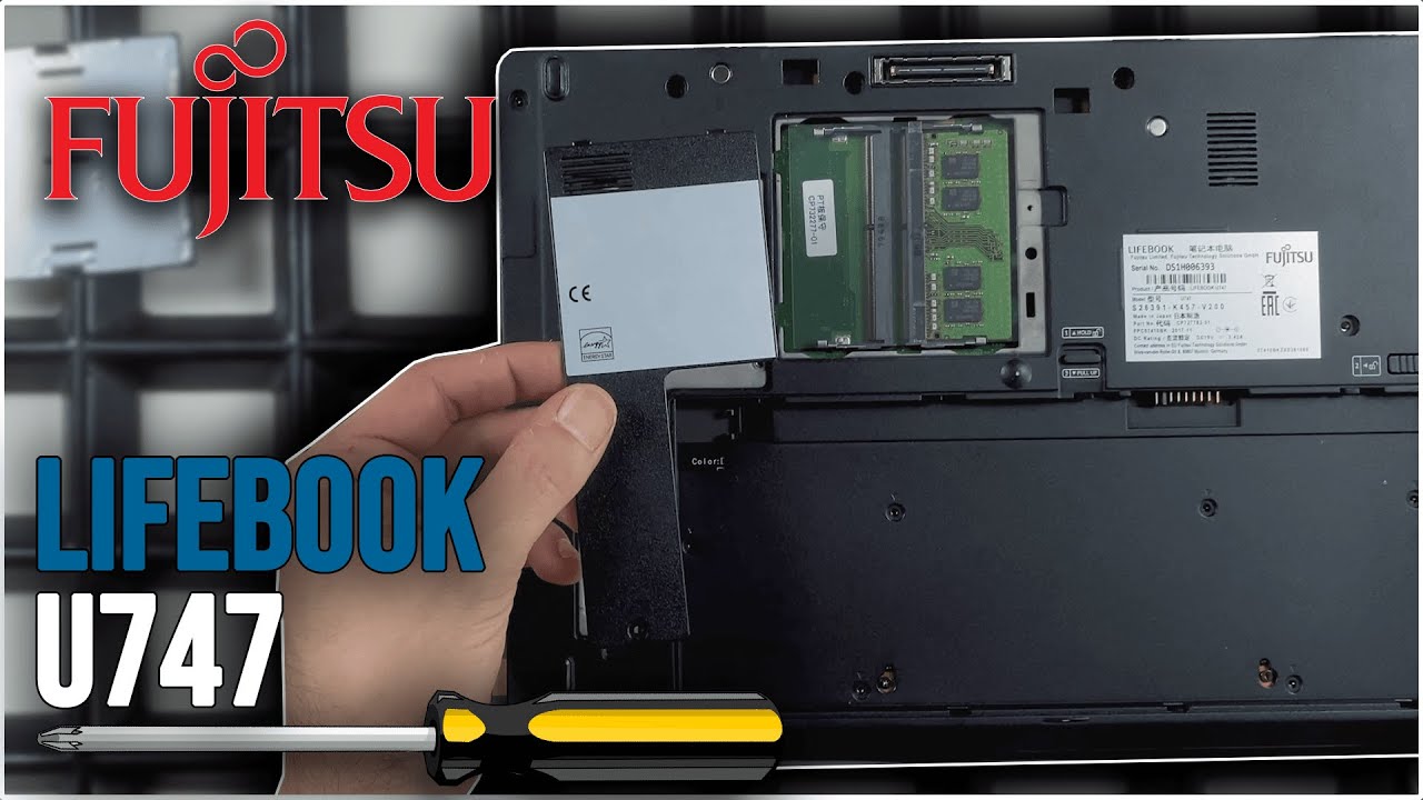 Fujitsu LifeBook U747 von Innen - RAM, SSD, Akku, Lüfter wechseln