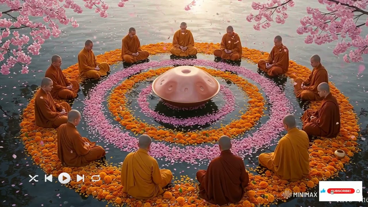 Glide Into Silence   Softglow Sanctuary -2 Hours Handpan Music-RelaxingHandpan,HandpanSleep,Medita