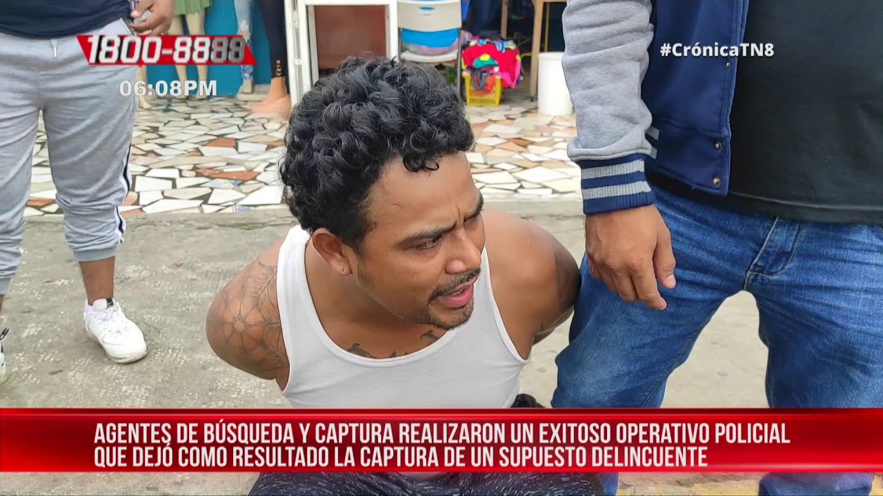 Policía de Managua ejecuta acción para atrapar a 