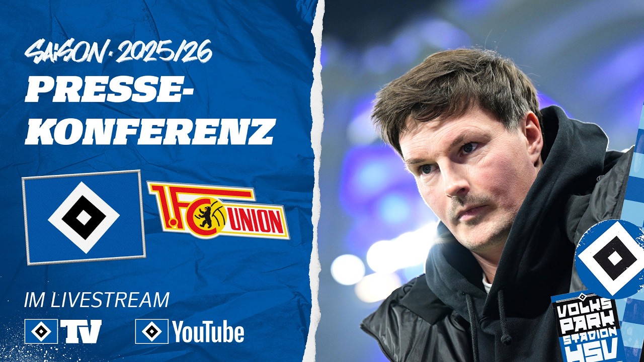 RE-LIVE: MATCHDAY-PRESSEKONFERENZ | HSV vs. 1. FC Union Berlin