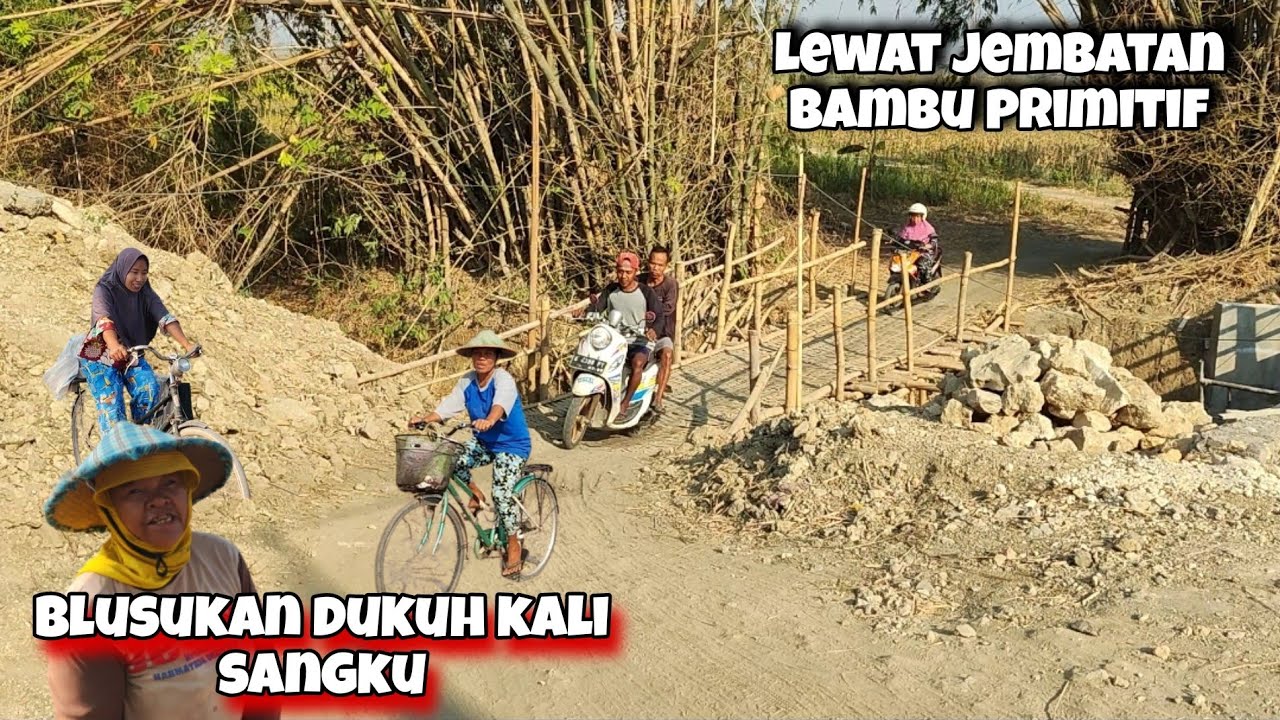 Situasi Pasar Pon Blora Menuju Desa Kalisangku Tunjungan Lewat Jembatan Primitif