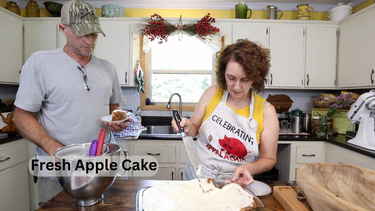 PERFECT Cake for Fall of the Year: Apples, Black Walnuts & Raisins! - Yummy & Easy to Make!