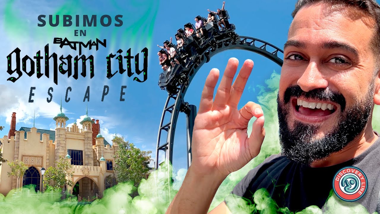 🔴Al fin subo en BATMAN GOTHAM CITY ESCAPE 🤯 Parque Warner Madrid 2023