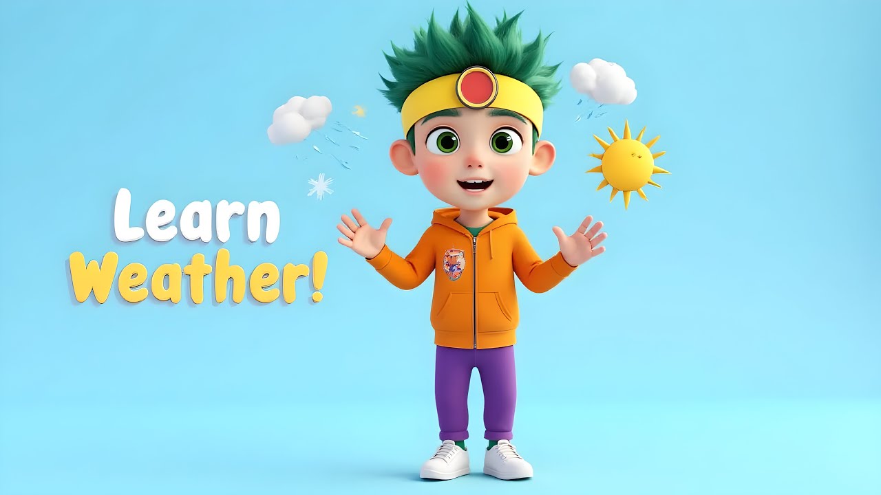 Fun Weather Song for Toddlers | Learn with Zaza