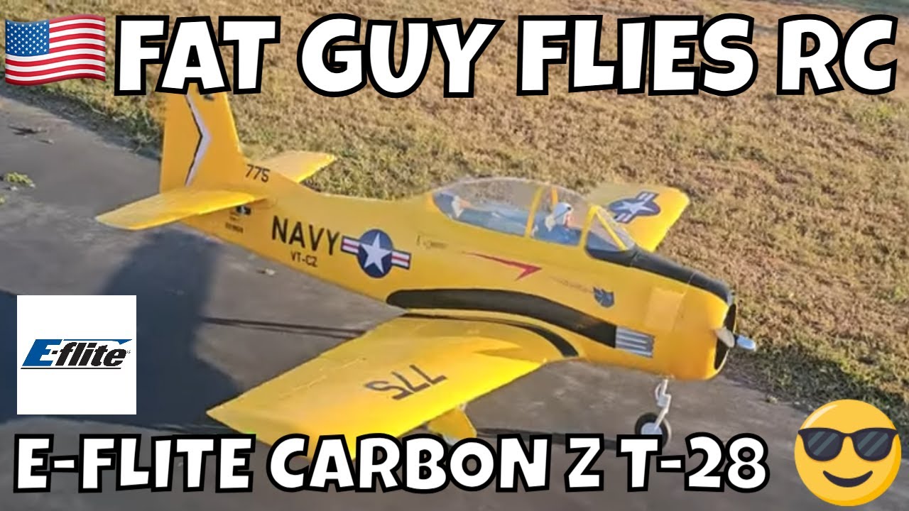 E-FLITE CARBON Z T-28 AFTERNOON REVIEW by FGFRC #airplane #aviation