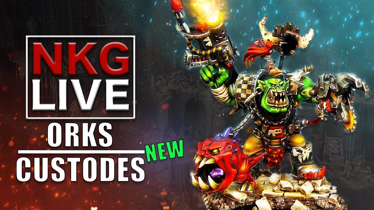 NEW Orks vs NEW Custodes Warhammer 40K Battle report | NKG Live
