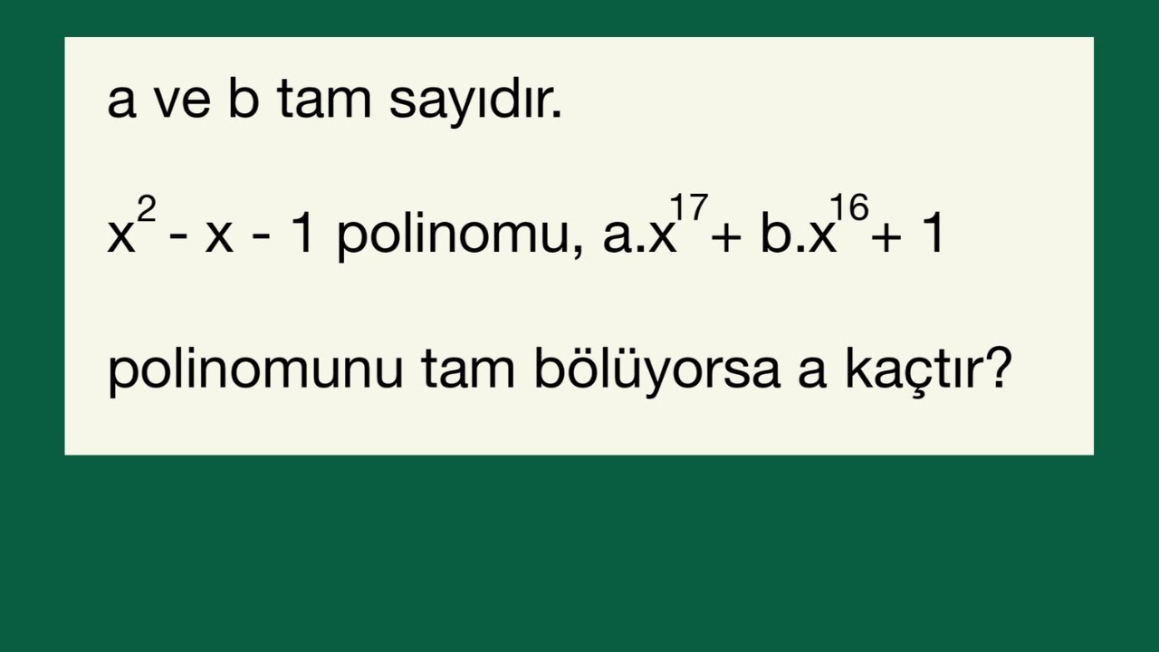 Matematik Bazen Çok Güzel