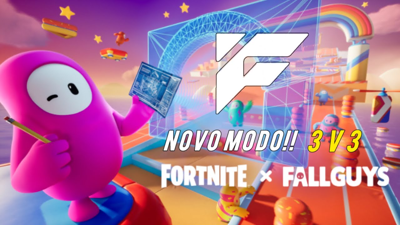 O NOVO MODO 3v3 DE FALL GUYS DENTRO DO FORTNITE!! | FORT POWER E-SPORTS #fortnite #fyp #fallguys 