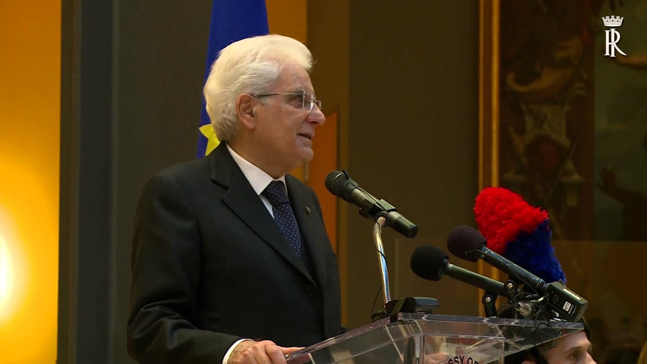 Intervento Presidente Mattarella Ambasciata Italiana Washington