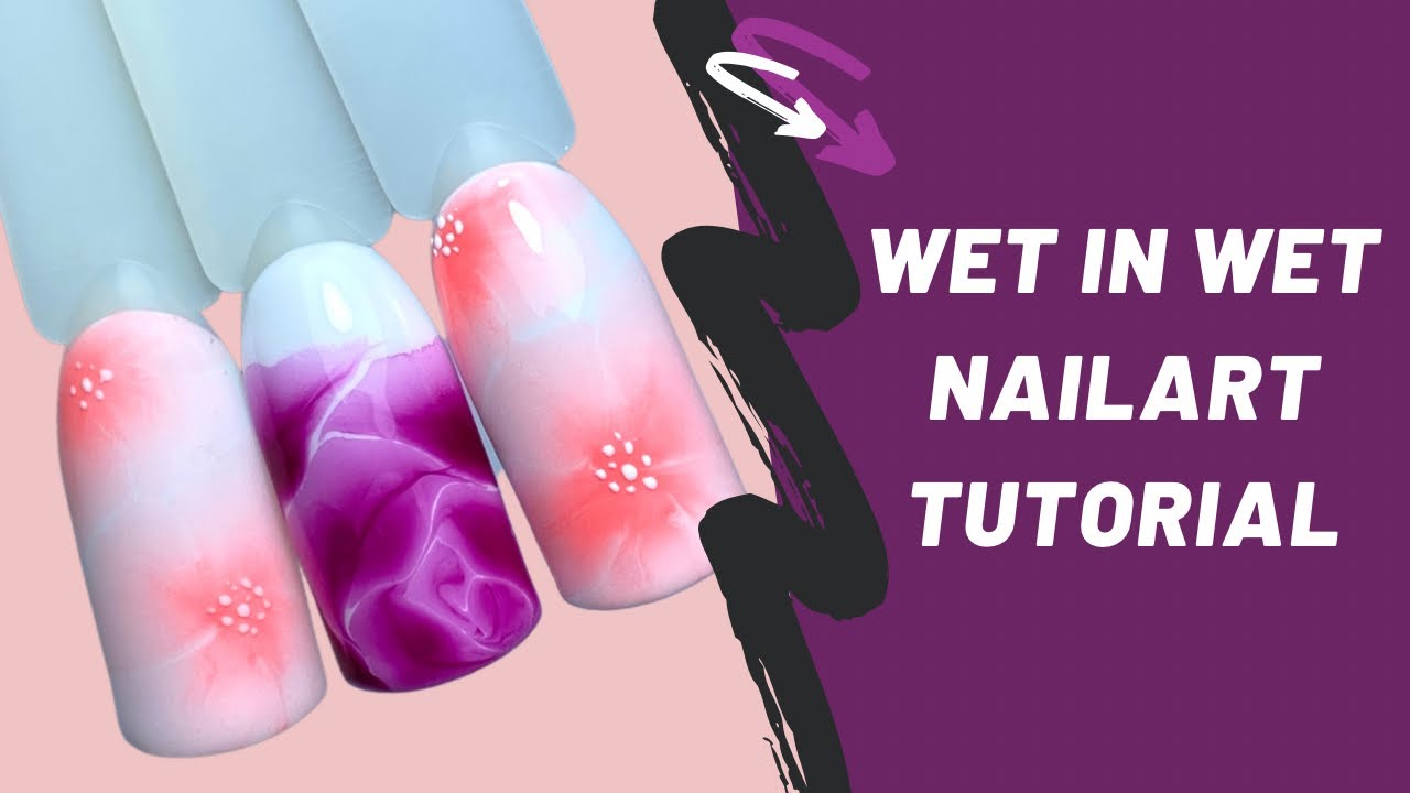 Wet in Wet Flowers I Flowergel I Tutorial