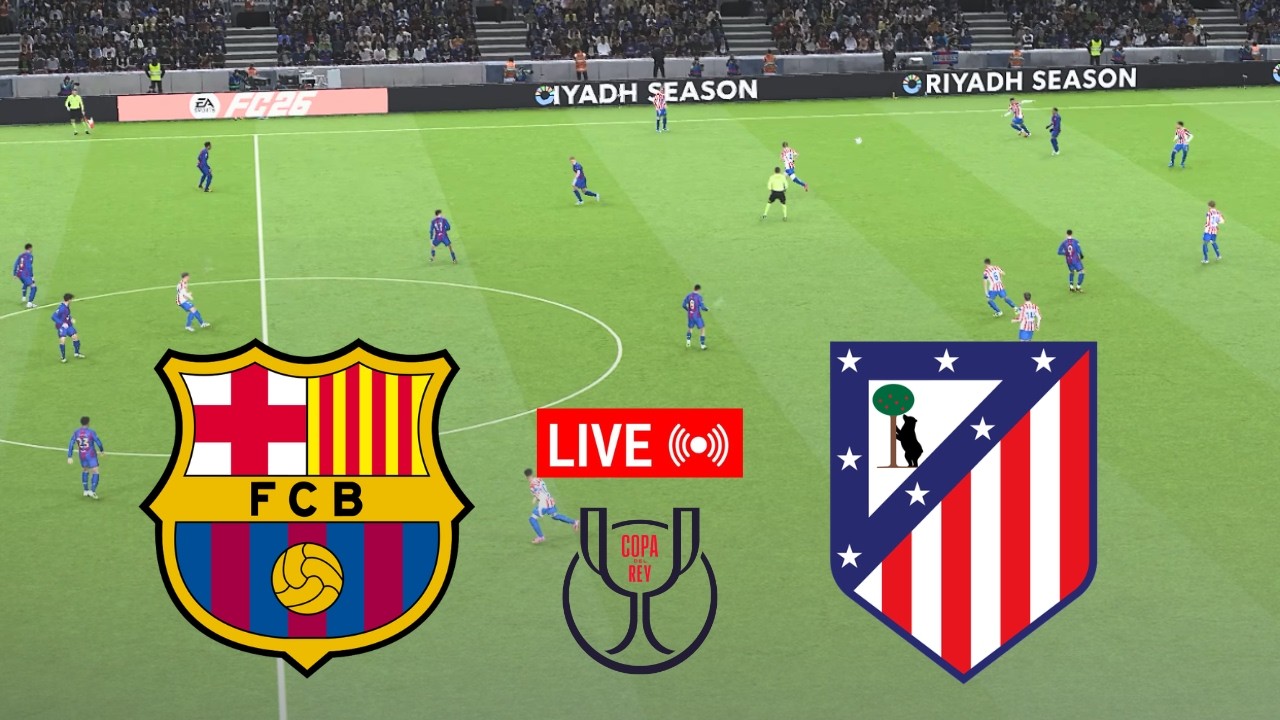 🔴LIVE Barcelona vs Atletico Madrid Full Match | Copa del Rey 2026 SEMI-FINAL | PES 21 Simulation