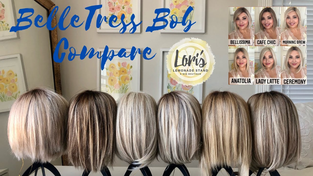 WIG REVIEW:  6 BelleTress Bob Style Wig Compare