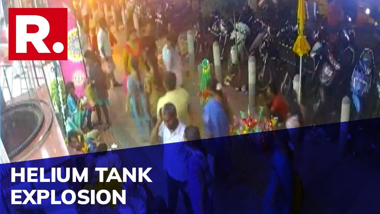 CCTV Captures Helium Tank Blast At Crowded Market In Trichy; Police Registers Case, Probe Underway