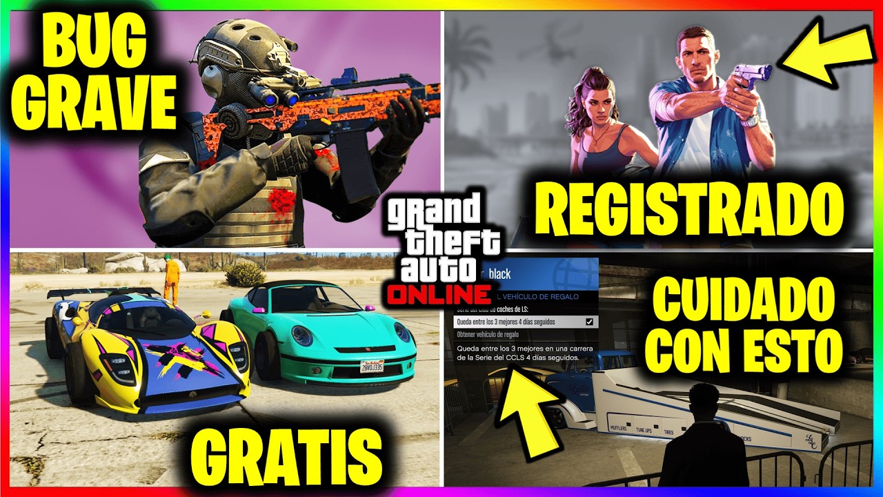 NUEVA ACTUALIZACION! COCHES ROTOS x ESTO! GTA 6 GLITCHEADO! BONUS EPICO! ESTO GRATIS! GTA Online