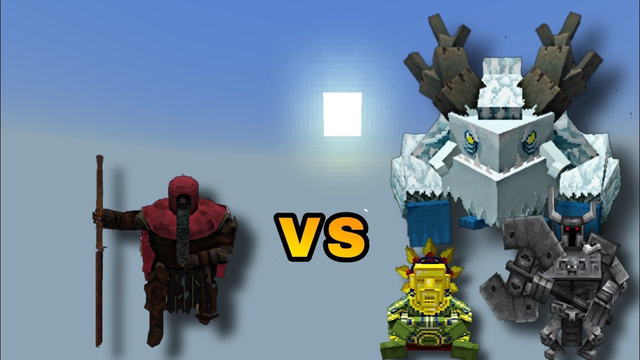Soulless Knight vs Mowzies Mobs | Minecraft Bedrock | Mob Battle