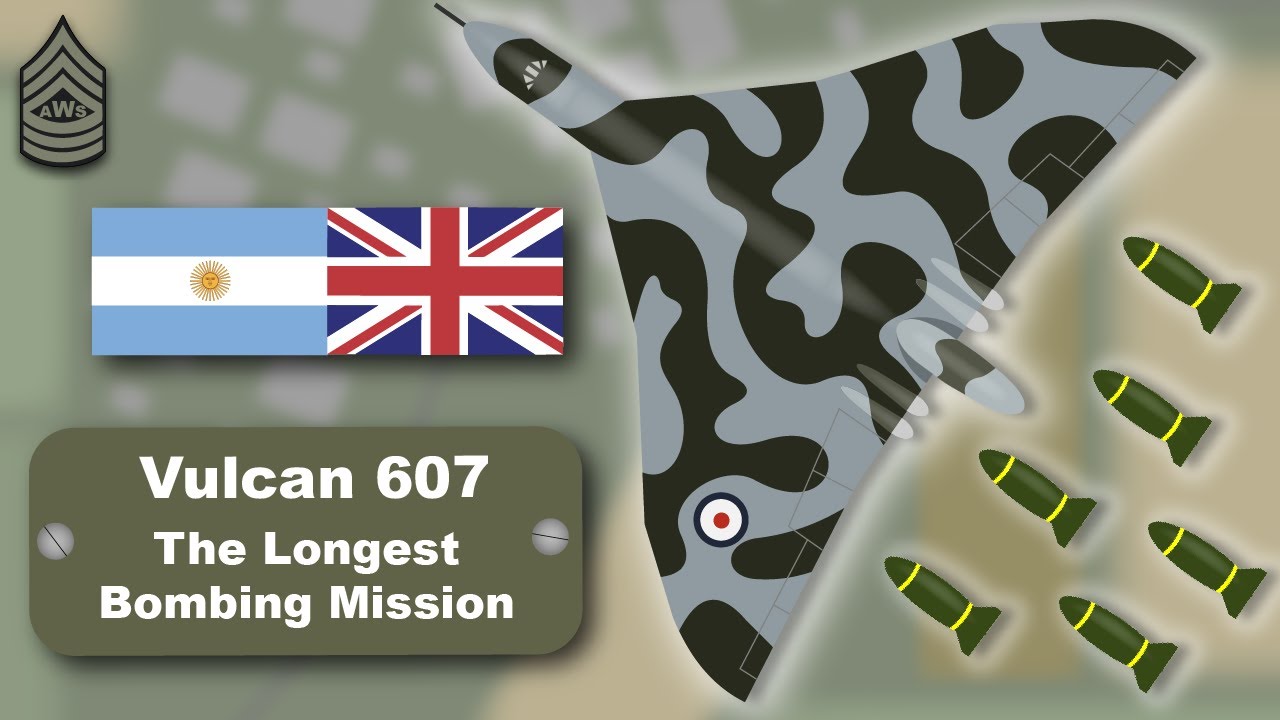 Vulcan 607 - Operation Black Buck. The Falklands War | Animated War Stories