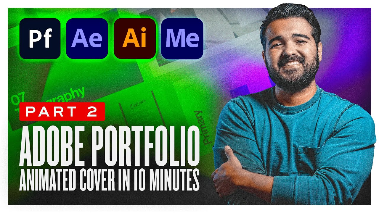 Анимированные обложки для вашего портфолио графического дизайна Adobe за 10 минут | Учебное пособ...