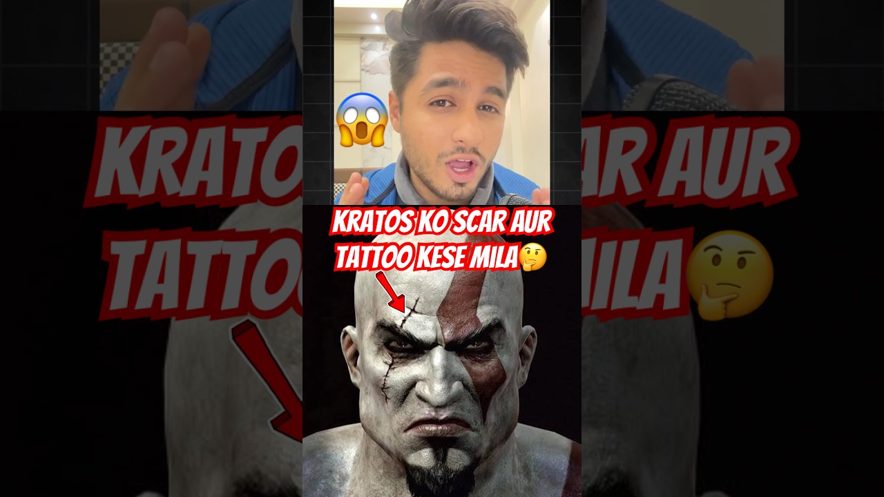 Kratos ko scar aur uska red tattoo kaise mila? | God of War Origin Explained #godofwar