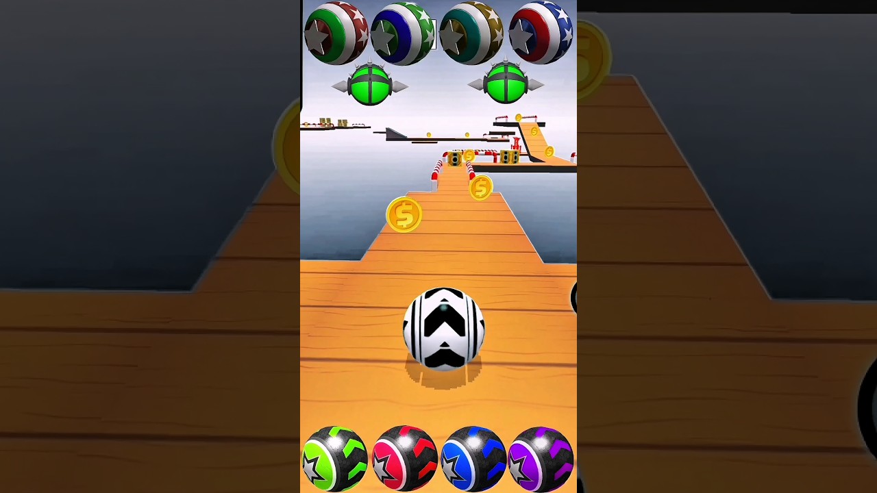 Speed Ball Mania Sky Rolling Ball 3D Gameplay #shorts #gaming #goingballs #faradinatv
