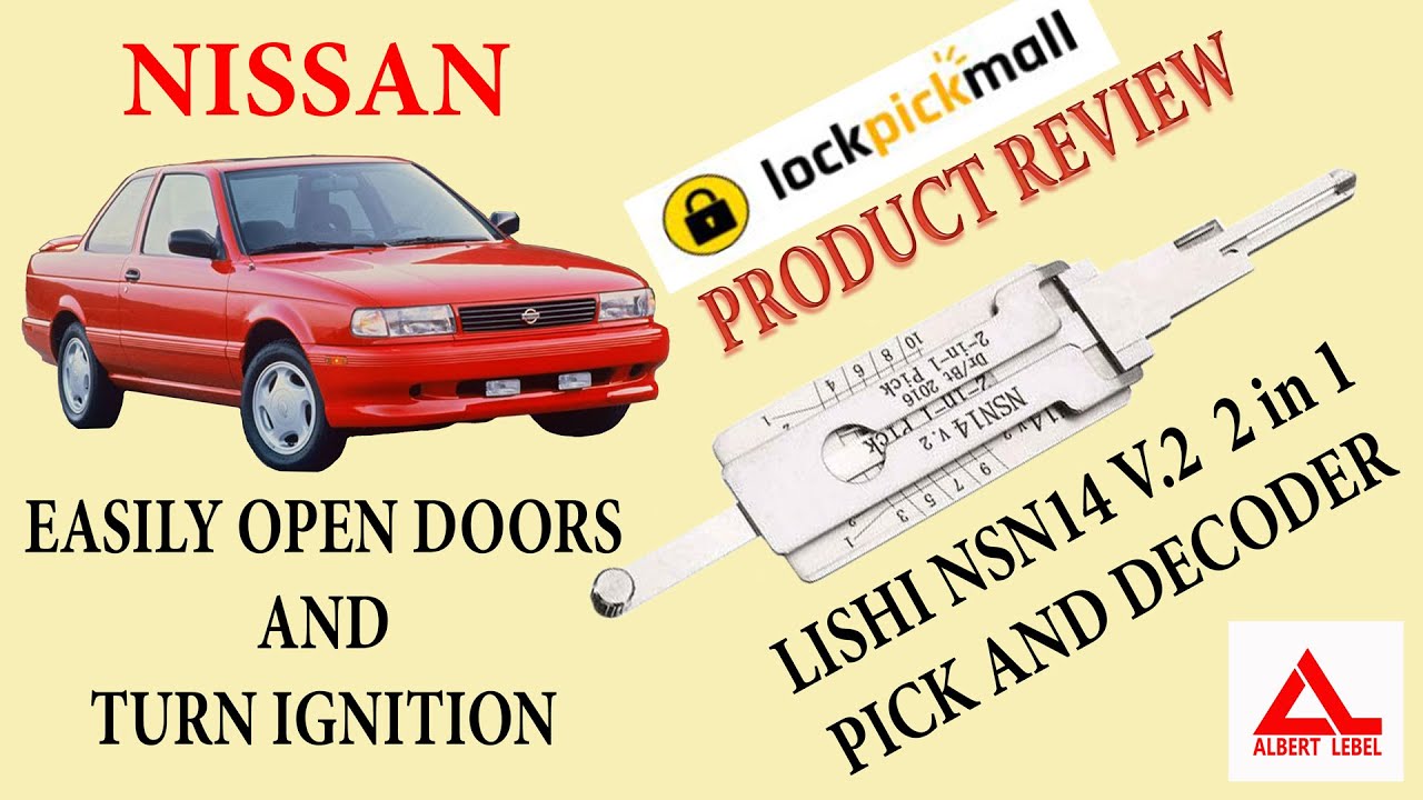 #468 Lishi NSN14 V.2 Отмычка и декодер, использованные для вскрытия замка зажигания Nissan