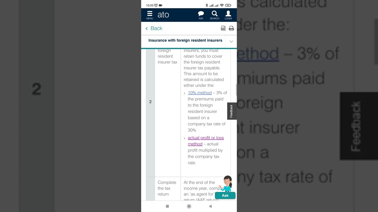 Australian insurance with foreign residents insurer business taxation payroll small business assets