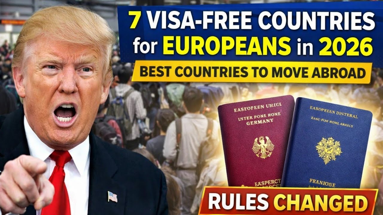🇪🇺 7 Visa-Free Countries for Europeans in 2026 | Best Countries to Move Abroad