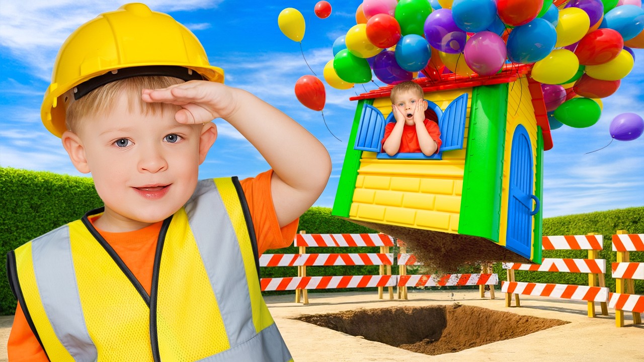 Пригода Олівера в будиночку з повітряними кульками!