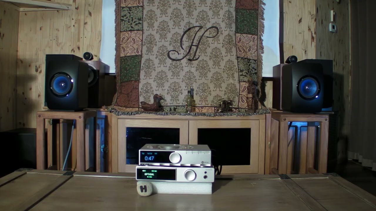 SMSL AO300 Amplifier SMSL PL200T CD Transport KEF LS50 Speakers Master Guitarist Jeff Beck 4U❤️