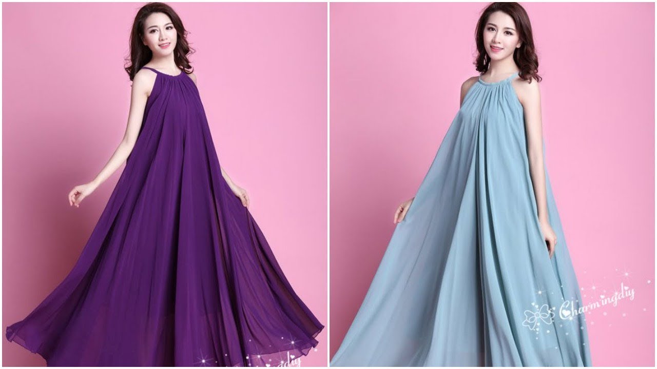 Halter Hanging Maxi Dress Fashion