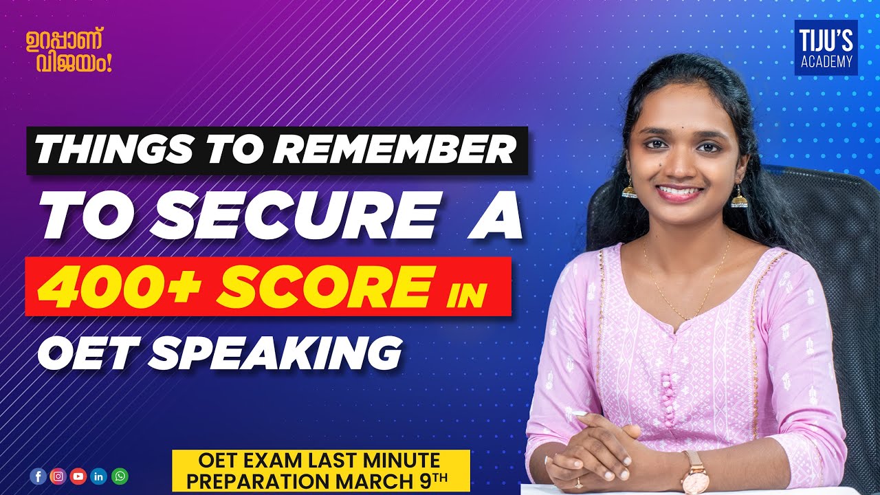 Things to Remember to Secure a 400+ Score in OET Speaking