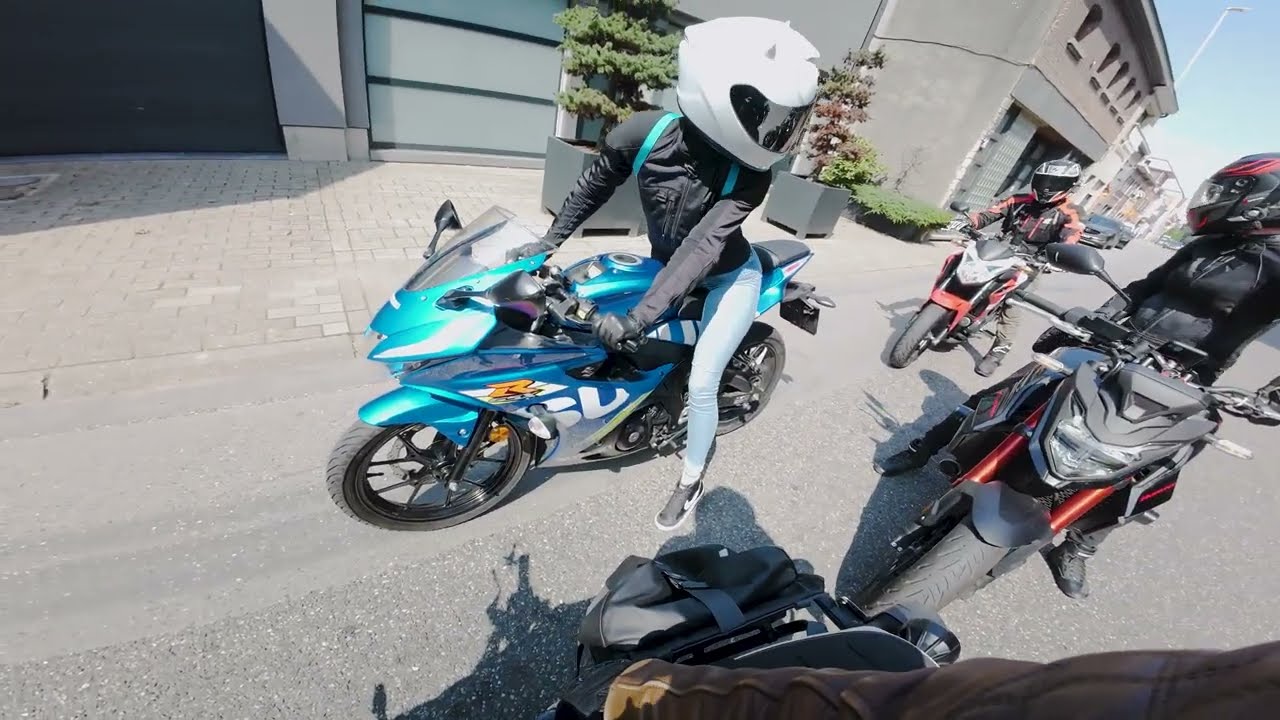Sunday cruise with friends - XSR700 POV