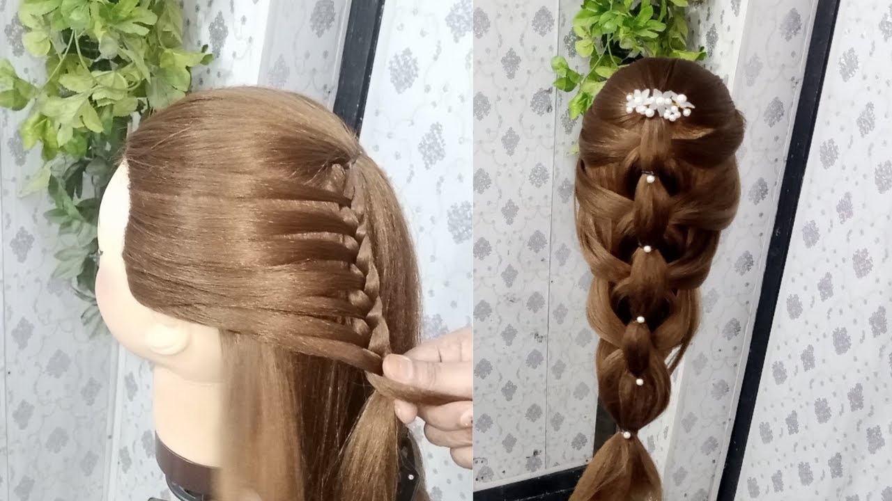 2 amazing hair style weeding, hair style short hair, open hairstyles simple and easy