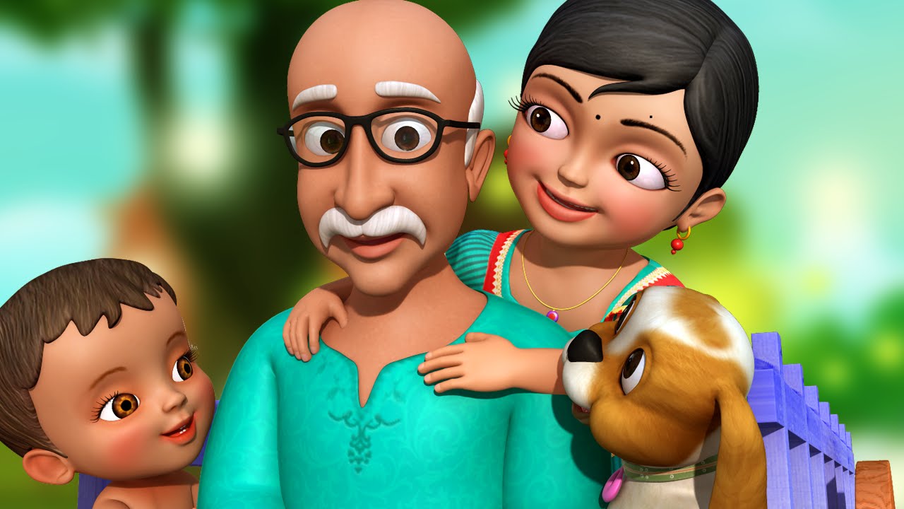Grandpa Song | Tamil Rhymes for Children | Grandpa Song | Infobells