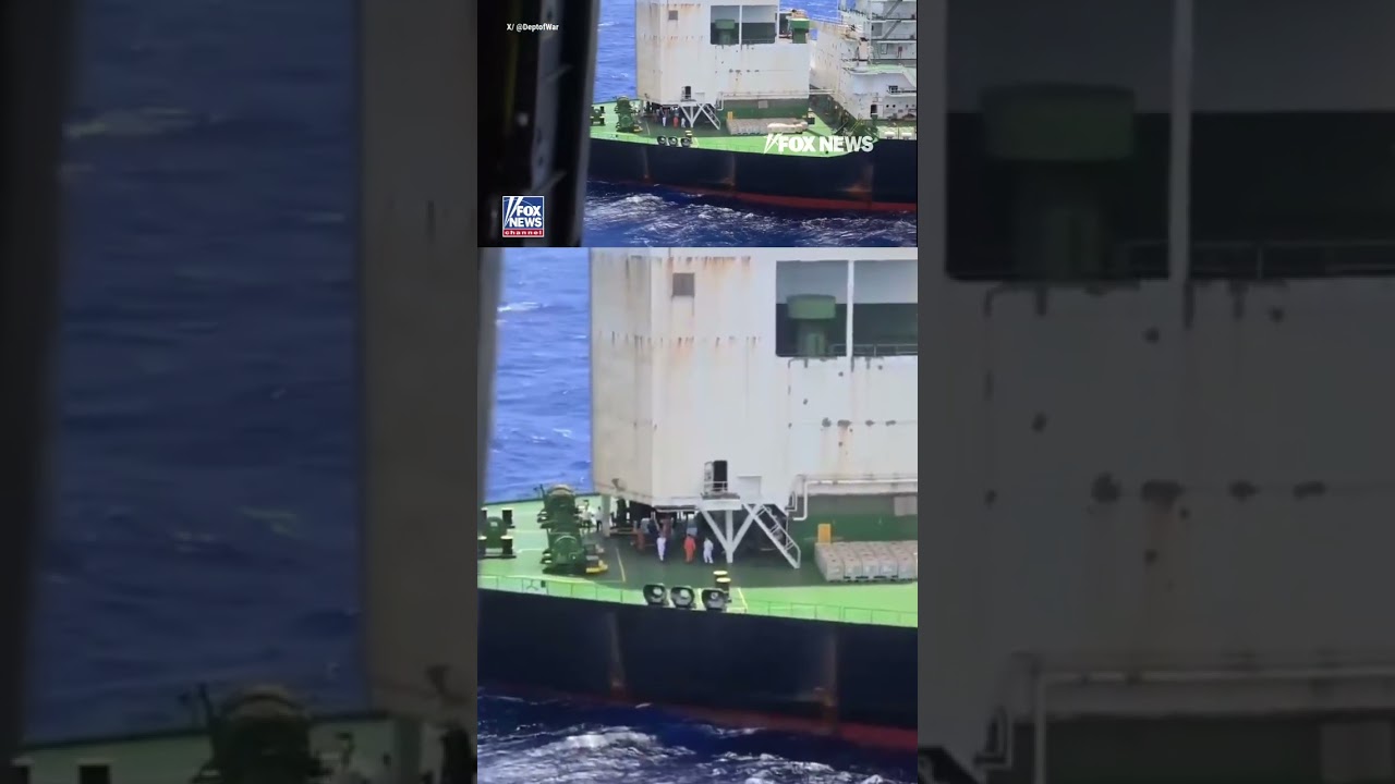 WATCH: US captures sanctioned ship in Indian Ocean #foxnews #news #shorts #military #ocean