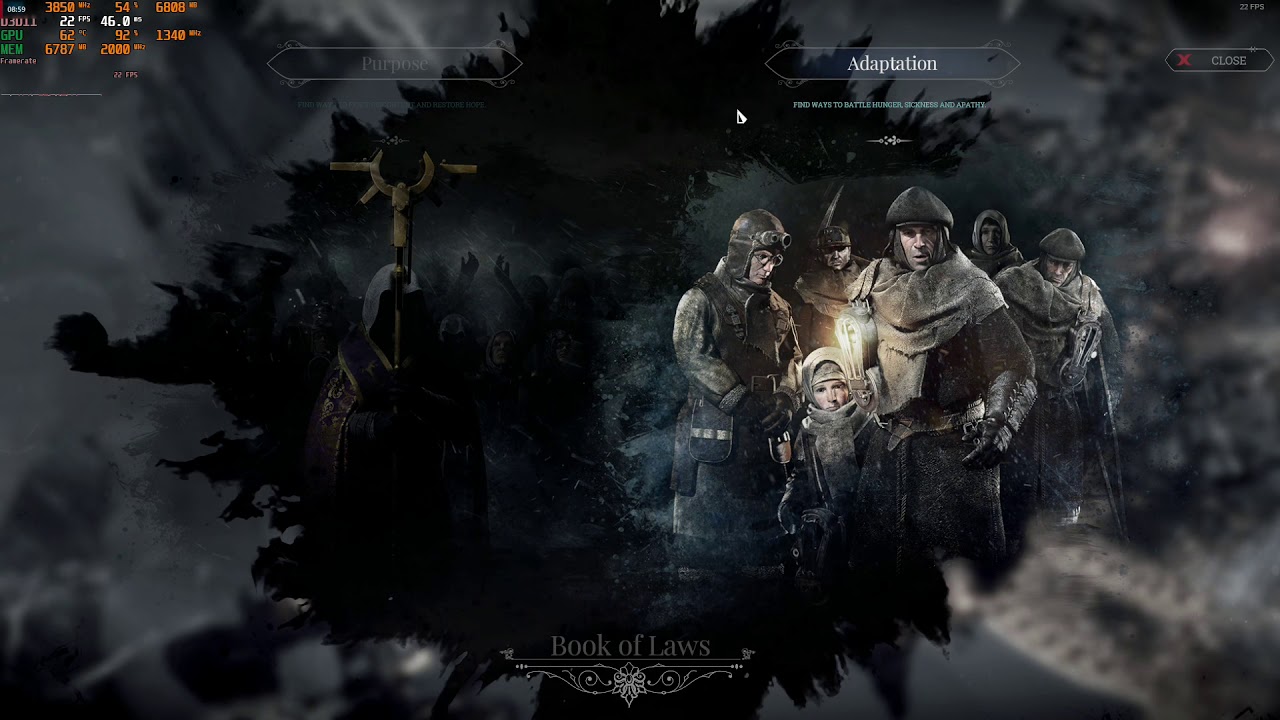 Frostpunk Endless Extreme Flats -Faith-100 days Marathon 9 Achivements one play