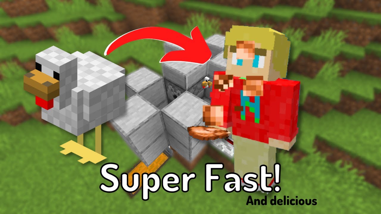How To Make an Easy, Automatic Chicken Farm in 3 MINUTES! - INFINITE FOOD