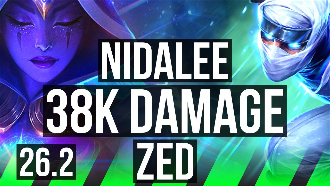 NIDALEE vs ZED (JGL) | 7k gold comeback, 38K damage | EUW Grandmaster | 26.2