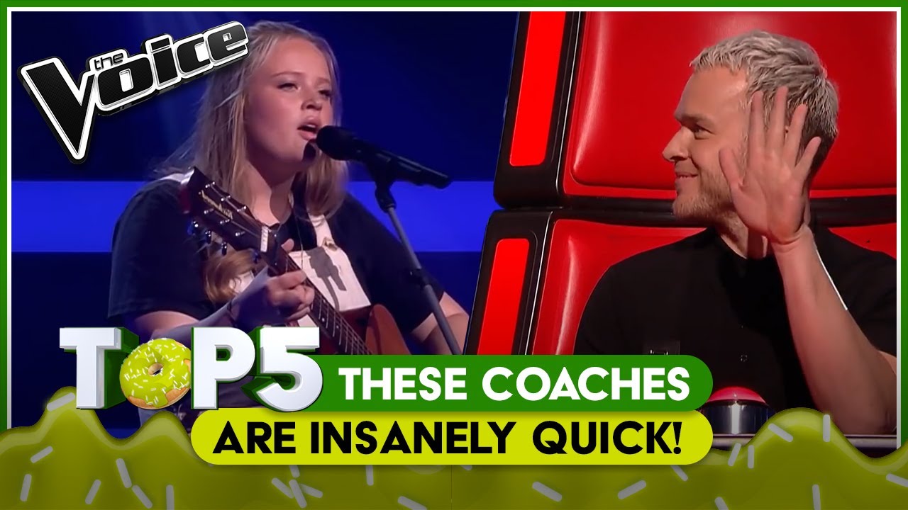 INSANELY QUICK 😱 chair Turns on The Voice! | TOP5