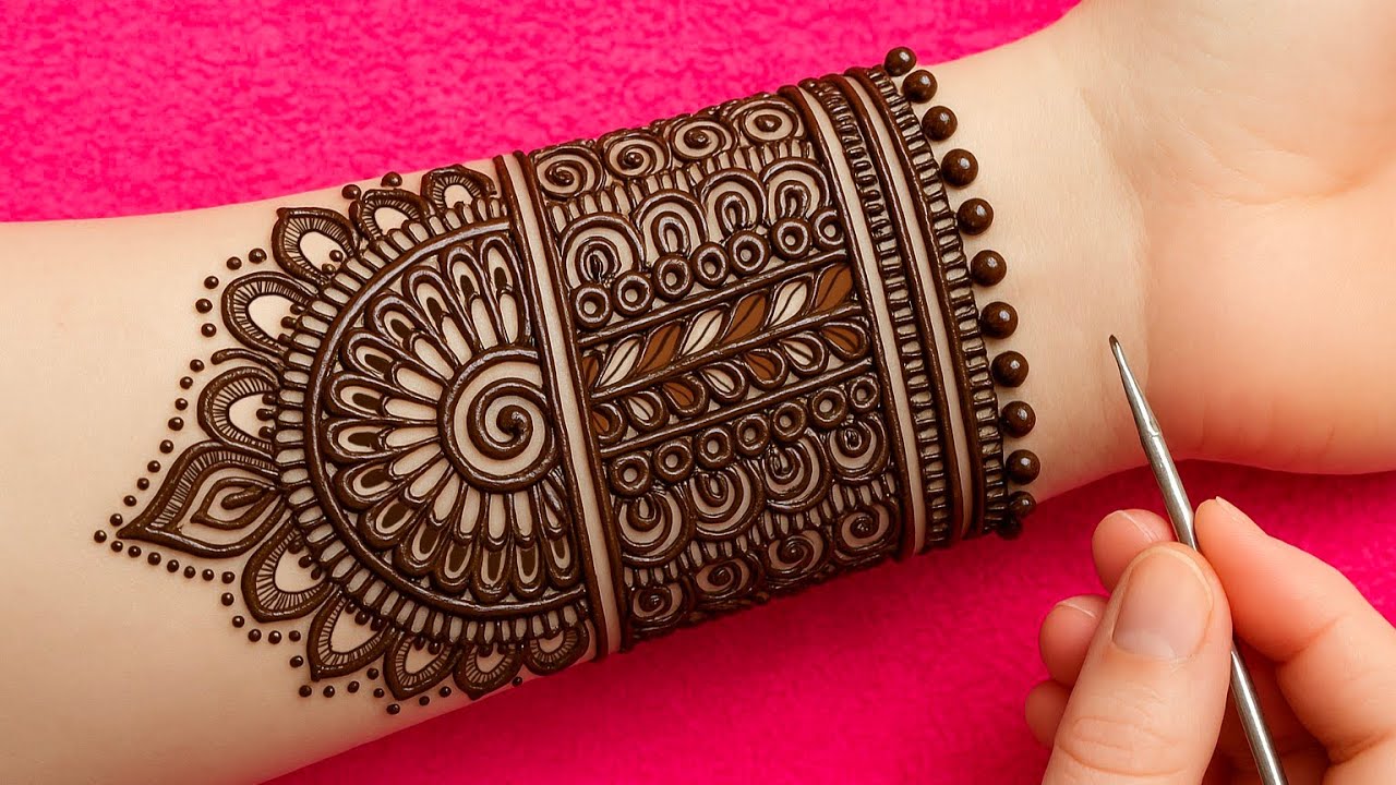 Simple stylish Fronthand mehndi design | Easy mehndi design | mehndi designs | mehndi